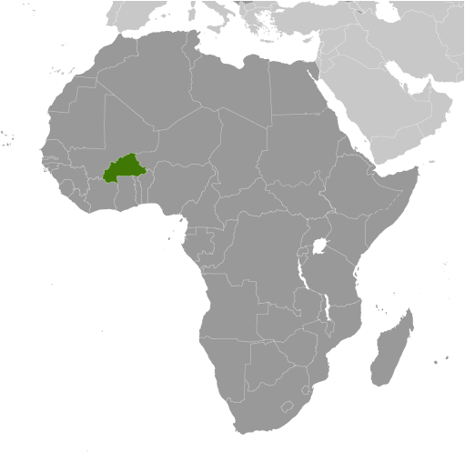 Locator Map for Burkina Faso
