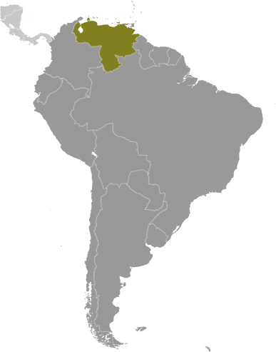 Locator Map for Venezuela