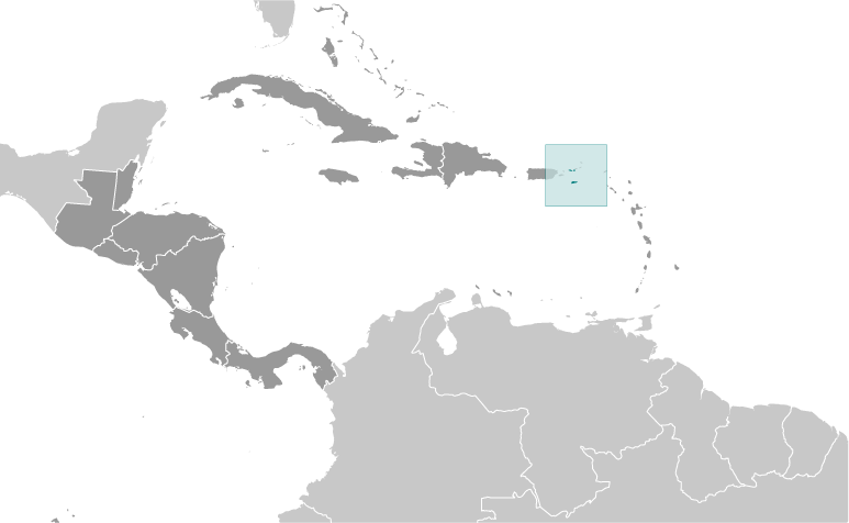 Locator Map for Virgin Islands