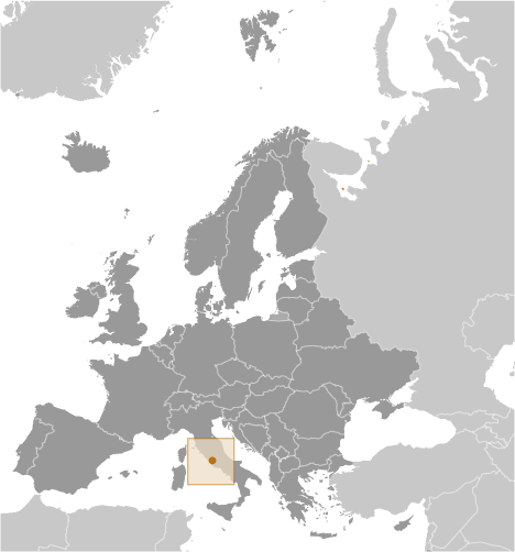 Locator Map for Holy See (Vatican City)