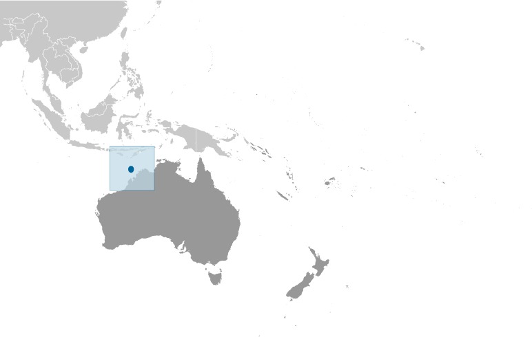 Ashmore and Cartier Islands Locator Map
