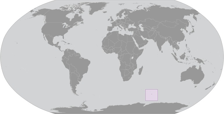 Heard Island and McDonald Islands Locator Map